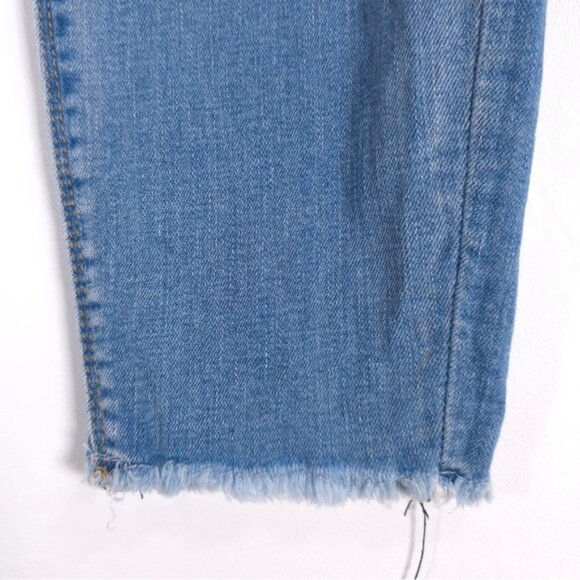 Pistola Exposed Button Fly Raw Hem High Rise Jeans Skinny P6777JFK-PAL Size 29 - Picture 11 of 13